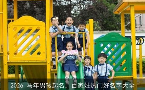 2026 马年男孩起名，百家姓热门好名字大全