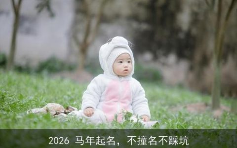 2026 马年起名，不撞名不踩坑