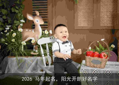 2026 马年起名，阳光开朗好名字