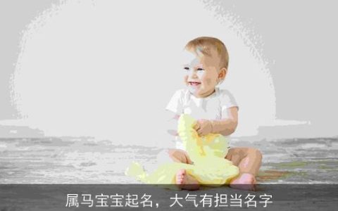 属马宝宝起名，大气有担当名字