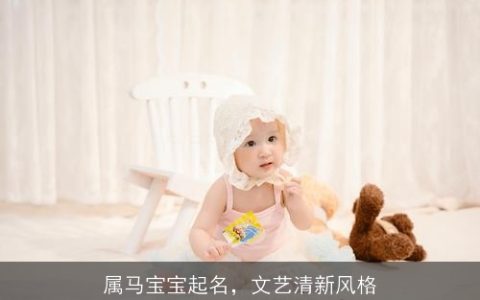 属马宝宝起名，文艺清新风格
