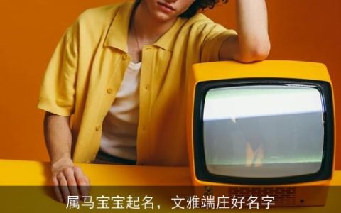 属马宝宝起名，文雅端庄好名字