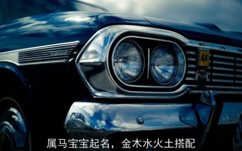 属马宝宝起名，金木水火土搭配