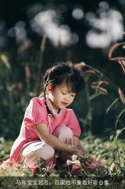 马年宝宝起名，百家姓不重名好听合集