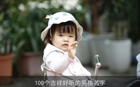 100个吉祥好听的男孩名字