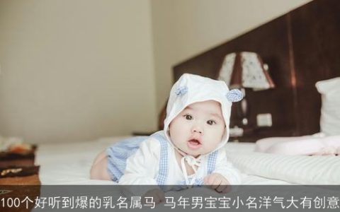 100个好听到爆的乳名属马 马年男宝宝小名洋气大有创意