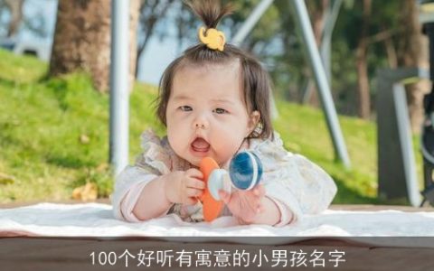 100个好听有寓意的小男孩名字