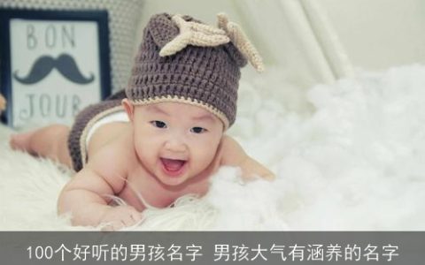 100个好听的男孩名字 男孩大气有涵养的名字