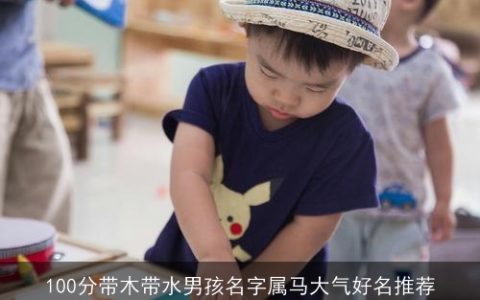 100分带木带水男孩名字属马大气好名推荐