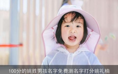 100分的姚姓男孩名字免费测名字打分姚礼楠