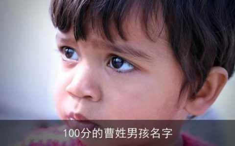 100分的曹姓男孩名字