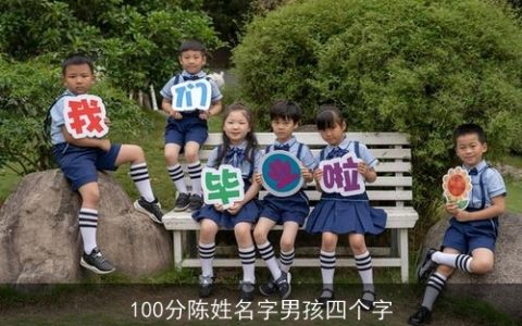 100分陈姓名字男孩四个字