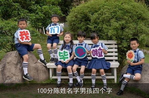 100分陈姓名字男孩四个字