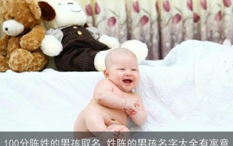 100分陈姓的男孩取名 姓陈的男孩名字大全有寓意