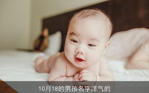 10月18的男孩名字洋气的