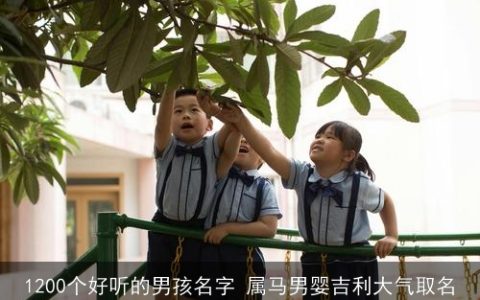1200个好听的男孩名字 属马男婴吉利大气取名