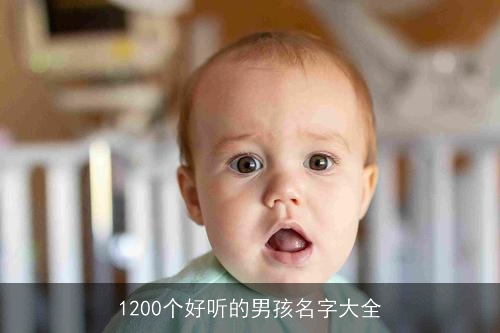 1200个好听的男孩名字大全