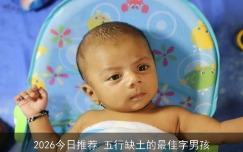 2026今日推荐 五行缺土的最佳字男孩