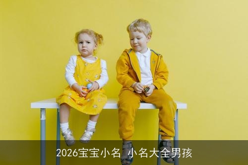 2026宝宝小名 小名大全男孩