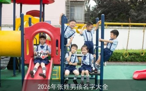 2026年张姓男孩名字大全