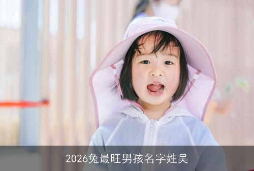 2026兔最旺男孩名字姓吴