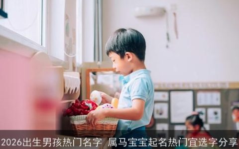 2026出生男孩热门名字 属马宝宝起名热门宜选字分享