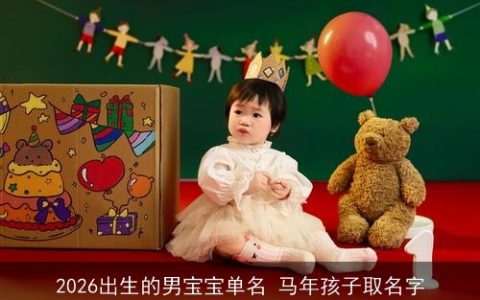 2026出生的男宝宝单名 马年孩子取名字