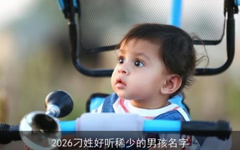 2026刁姓好听稀少的男孩名字