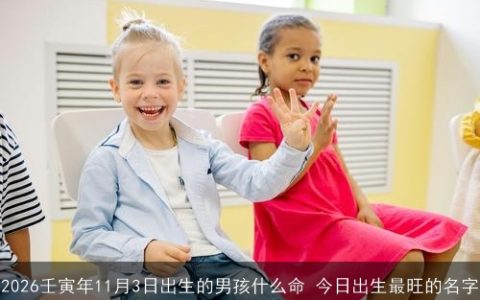 2026壬寅年11月3日出生的男孩什么命 今日出生最旺的名字