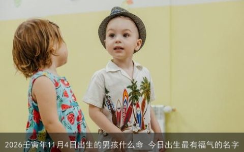 2026壬寅年11月4日出生的男孩什么命 今日出生最有福气的名字