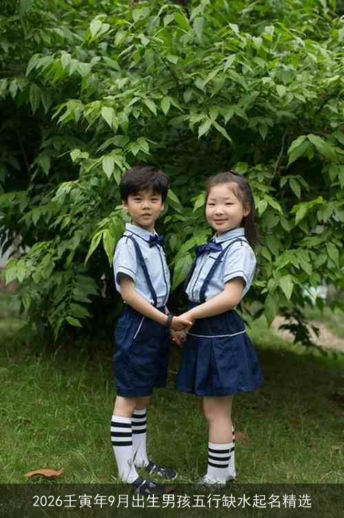 2026壬寅年9月出生男孩五行缺水起名精选