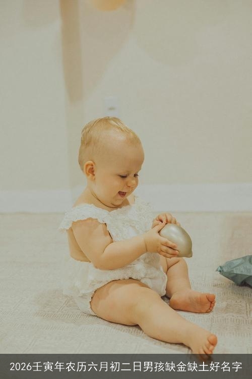 2026壬寅年农历六月初二日男孩缺金缺土好名字