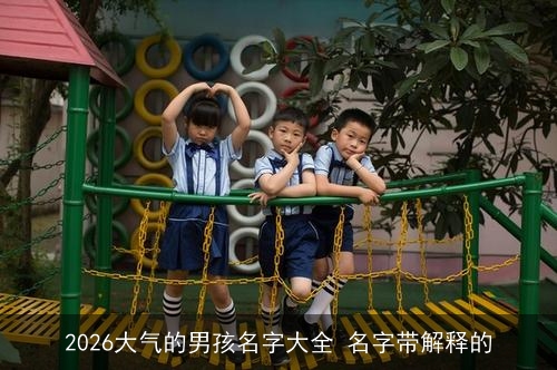 2026大气的男孩名字大全 名字带解释的