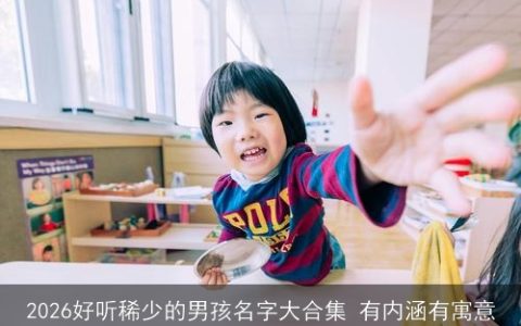 2026好听稀少的男孩名字大合集 有内涵有寓意