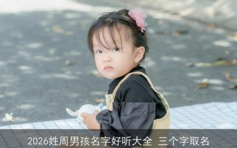 2026姓周男孩名字好听大全 三个字取名