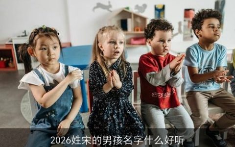 2026姓宋的男孩名字什么好听