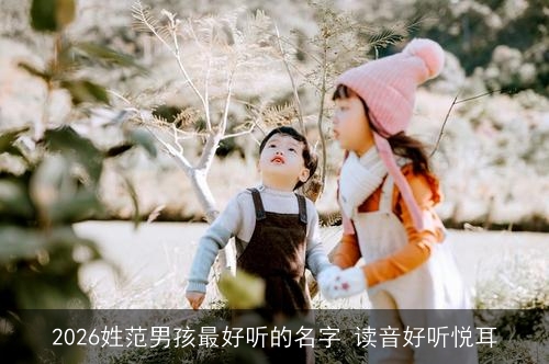 2026姓范男孩最好听的名字 读音好听悦耳