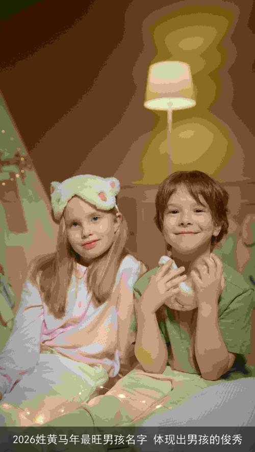 2026姓黄马年最旺男孩名字 体现出男孩的俊秀