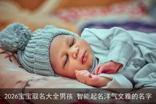 2026宝宝取名大全男孩 智能起名洋气文雅的名字