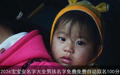 2026宝宝安名字大全男孩名字免费免费自动取名100分