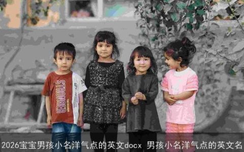 2026宝宝男孩小名洋气点的英文docx 男孩小名洋气点的英文名