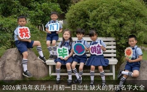 2026寅马年农历十月初一日出生缺火的男孩名字大全