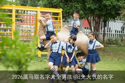 2026属马取名字大全男孩 阳光大气的名字
