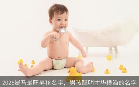 2026属马最旺男孩名字，男孩聪明才华横溢的名字