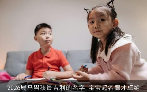 2026属马男孩最吉利的名字 宝宝起名德才卓绝