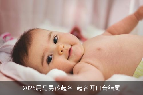 2026属马男孩起名 起名开口音结尾
