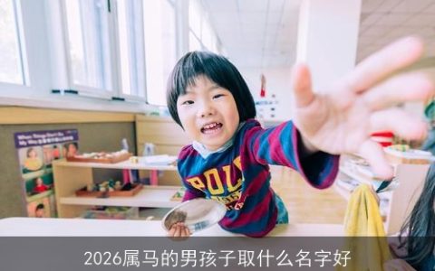 2026属马的男孩子取什么名字好