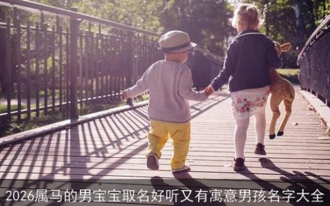 2026属马的男宝宝取名好听又有寓意男孩名字大全