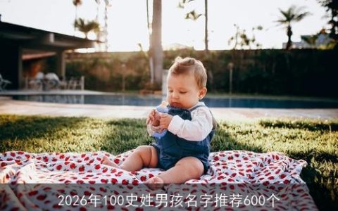 2026年100史姓男孩名字推荐600个