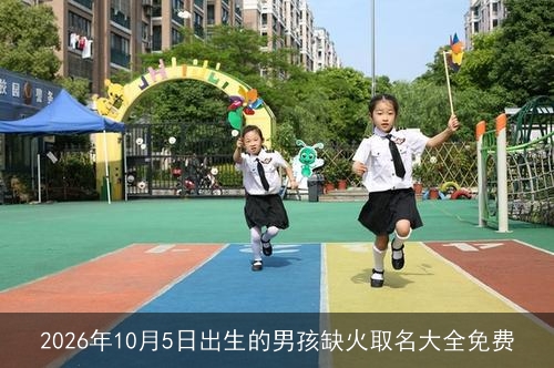 2026年10月5日出生的男孩缺火取名大全免费